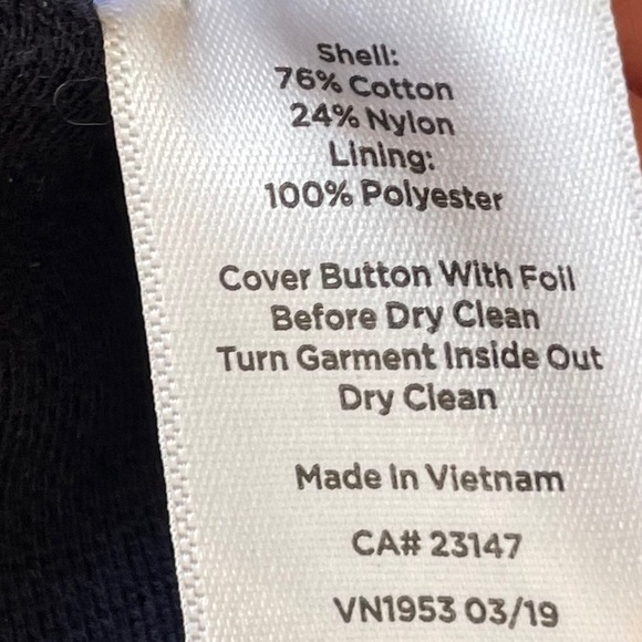 NWT Talbots Aberdeen Blazer Navy Blue Petite Size 14P Two Button Pockets - Picture 8 of 8